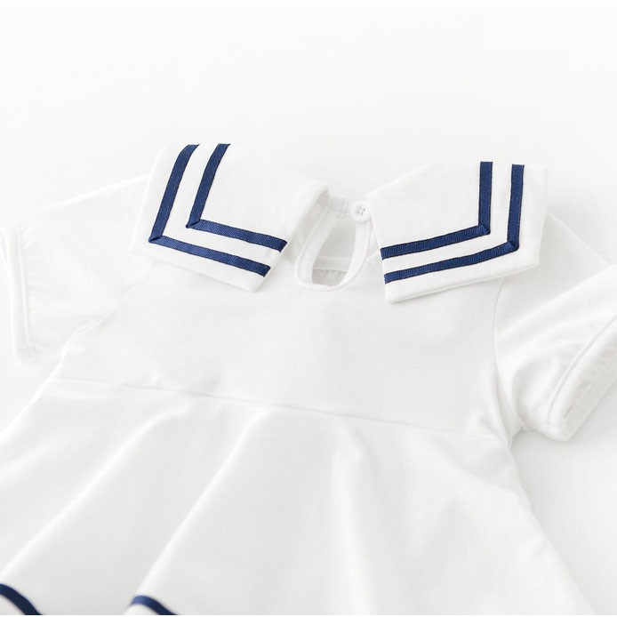 Body Váy Cho Bé Gái Vái Áo Thủy Thủ Đầy Tháng Thôi Nôi Sinh Nhật