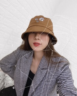 NÓN BUCKET DAISY, Nón bèo, nón có vành