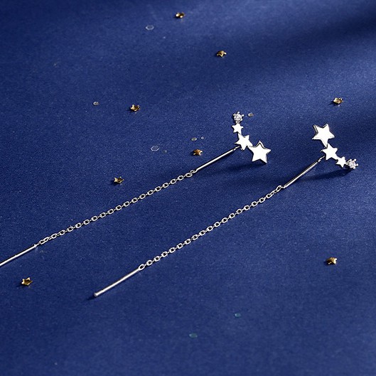 Bông bạc bạc dáng dài mảnh đơn giản tinh tế - MELY 1033