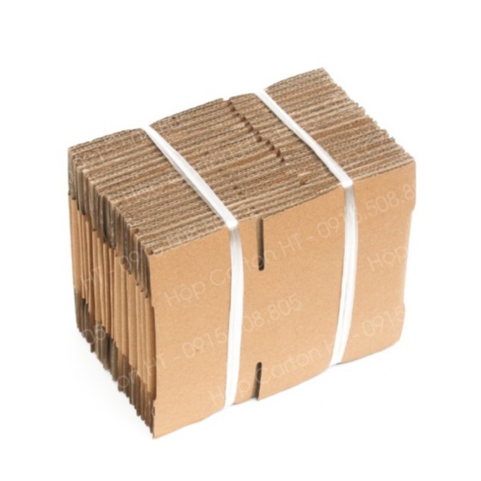 15x10x10 combo 60 Hộp carton, thùng giấy cod gói hàng, hộp bìa carton đóng hàng giá rẻ