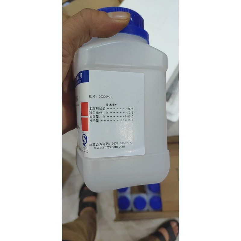 Hóa chất Sodium polyacrylate CAS 9003-04-7 (C3H3NaO2)n polyacrylic sodium lọ 500g