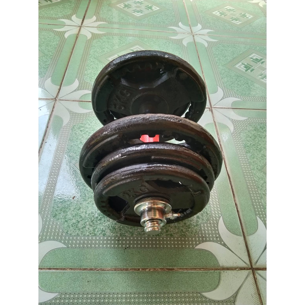 Bộ Tạ Tay Gang Đúc 40kg - cho 2 tay mỗi tay 20kg