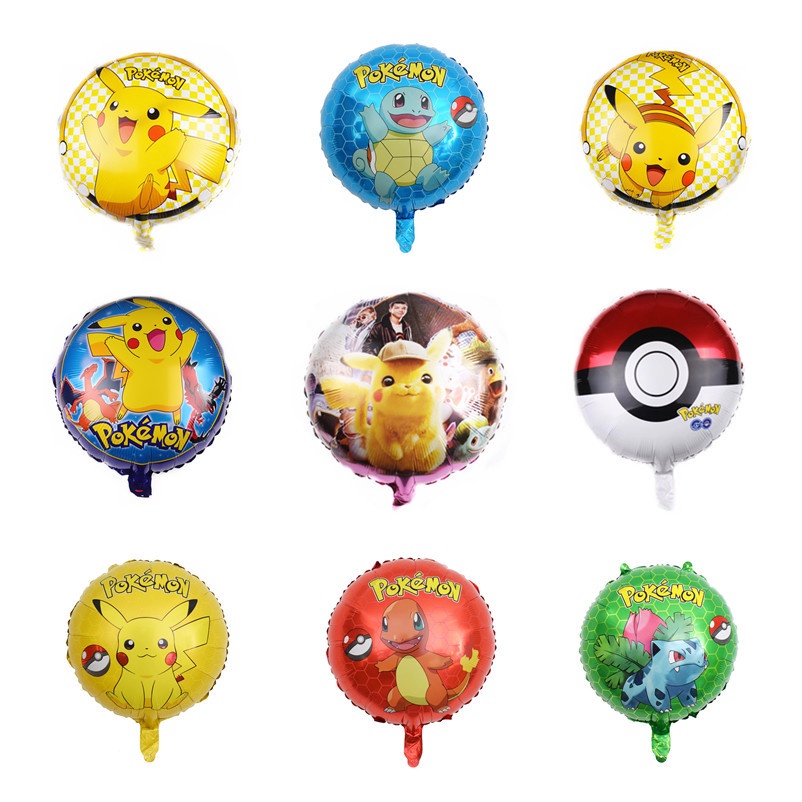 Bong Bóng Phim Nhôm Hình Pikachu Trang Trí Tiệc Sinh Nhật / Giáng Sinh