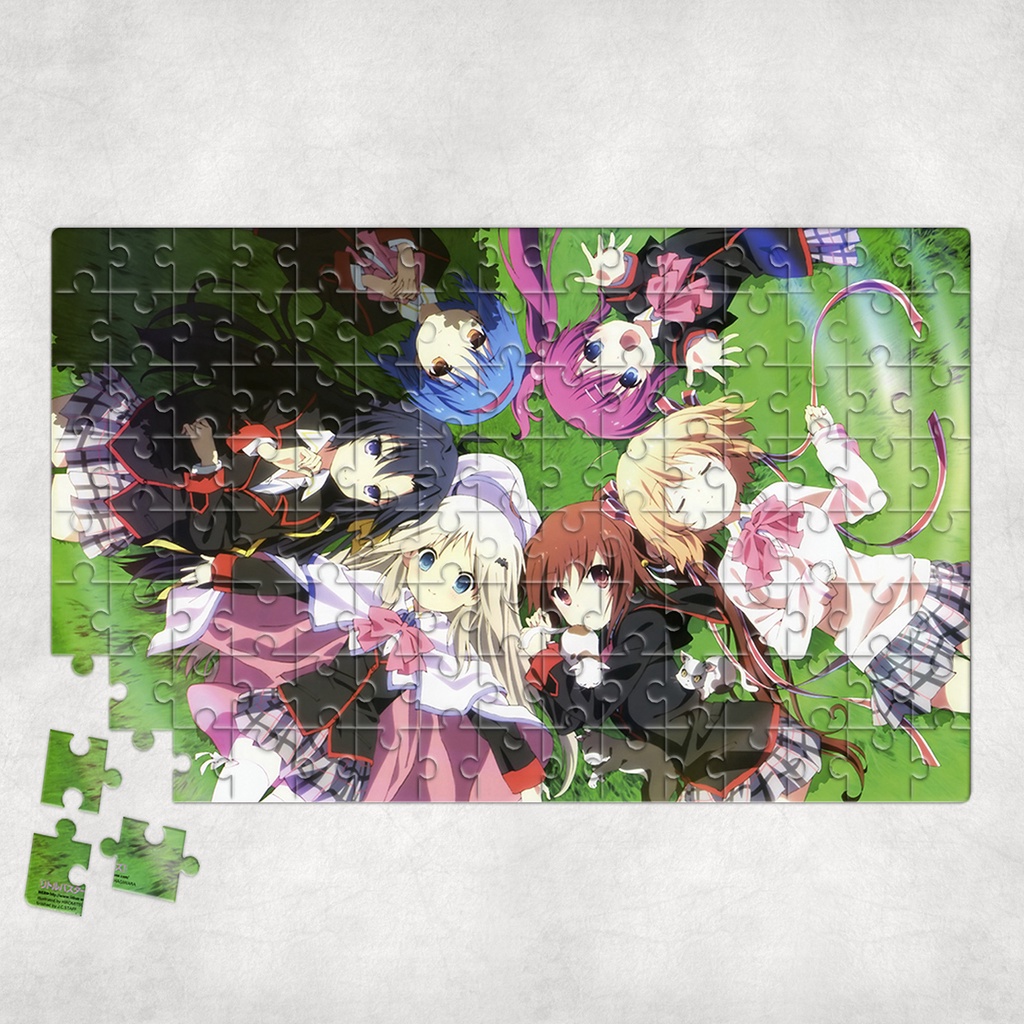 Tranh ghép hình LITTLE BUSTERS - Mẫu 1 - Nhận in theo yêu cầu