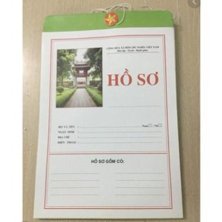 1 BỘ HỒ SƠ XIN VIỆC đủ cả vỏ và ruột, loại Hồ sơ đẹp