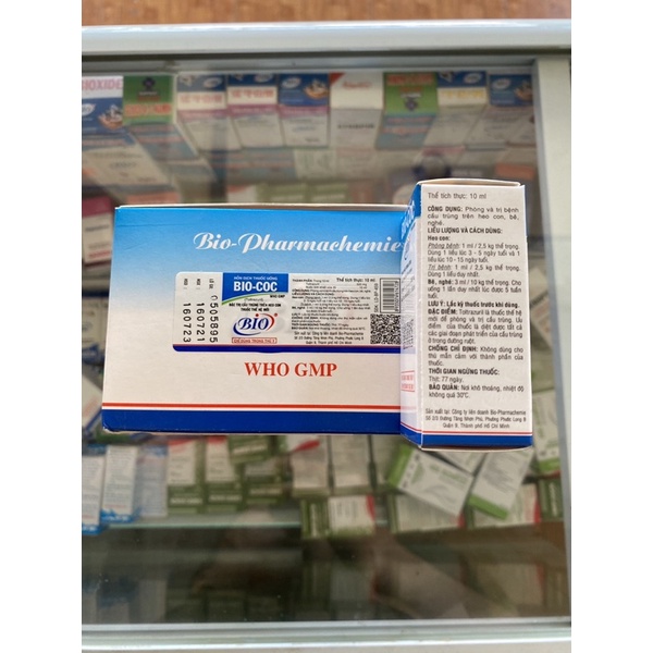 Bio-Coc  Đặc trị cầu trùng ở heo con.