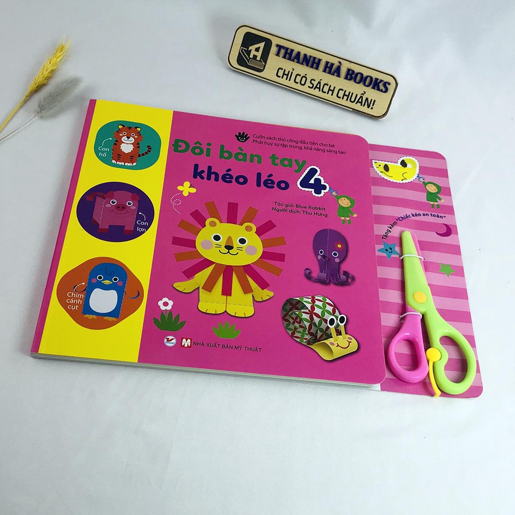 Sách - Đôi Bàn Tay Khéo Léo 4 (5+) Tặng kèm Chiếc kéo an toàn