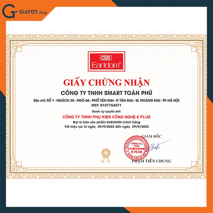 Mic thu âm cài áo không dây chuyên nghiệp chính hãng Earldom MC3i