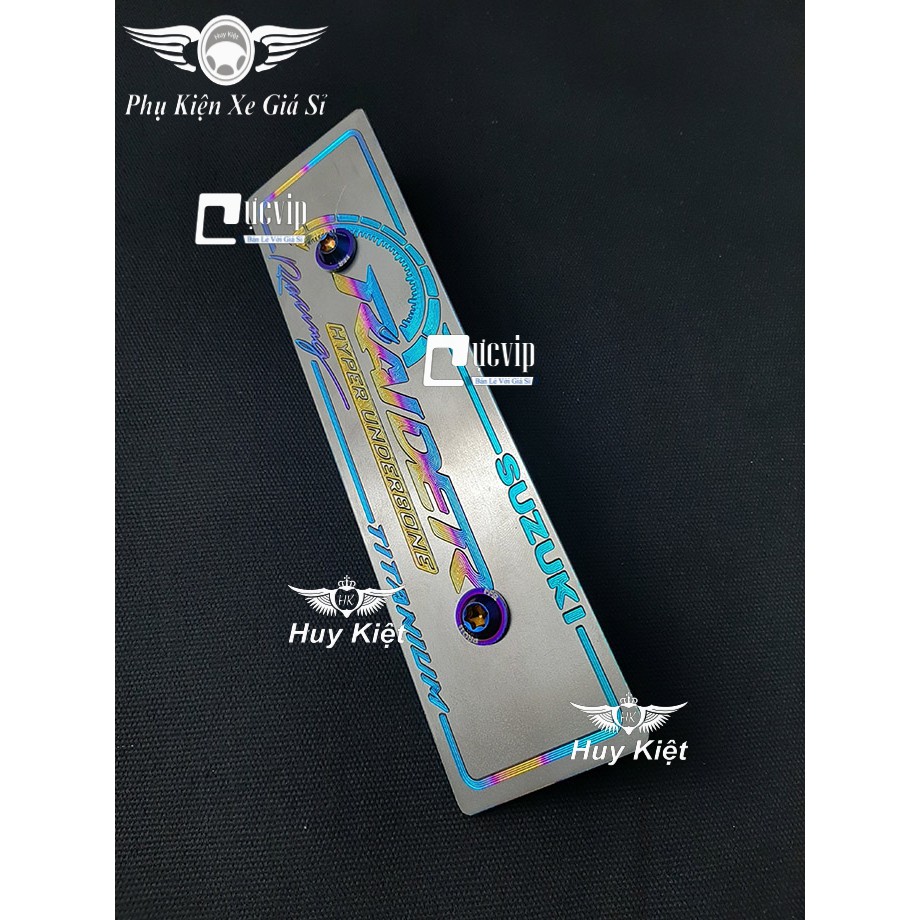 Bảng Tên Raider Titan (Mẫu Titan Điện Phân) Kèm 2 Ốc ProTi MS3664