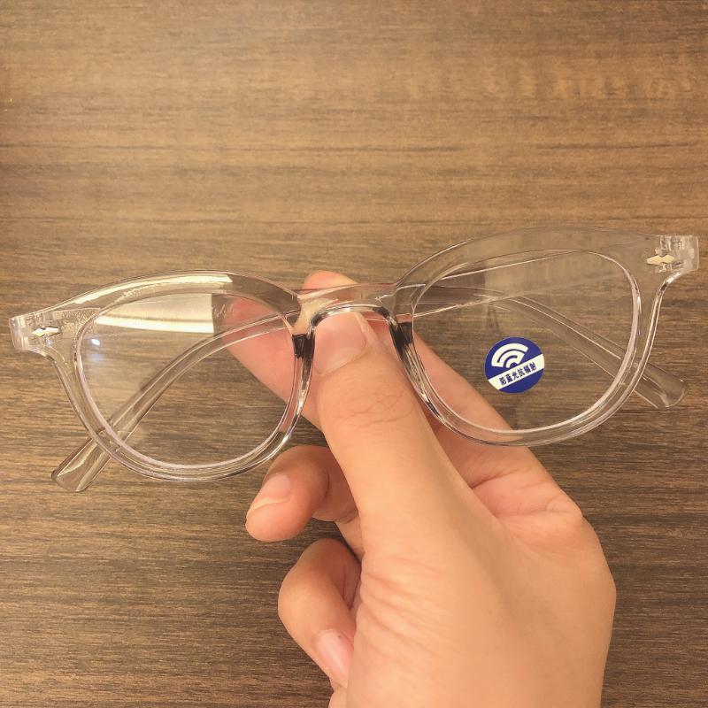 Mắt Kính Gọng Tròn Nhỏ Chống Ánh Sáng Xanh Phong Cách Hàn Quốc Cho Nữ