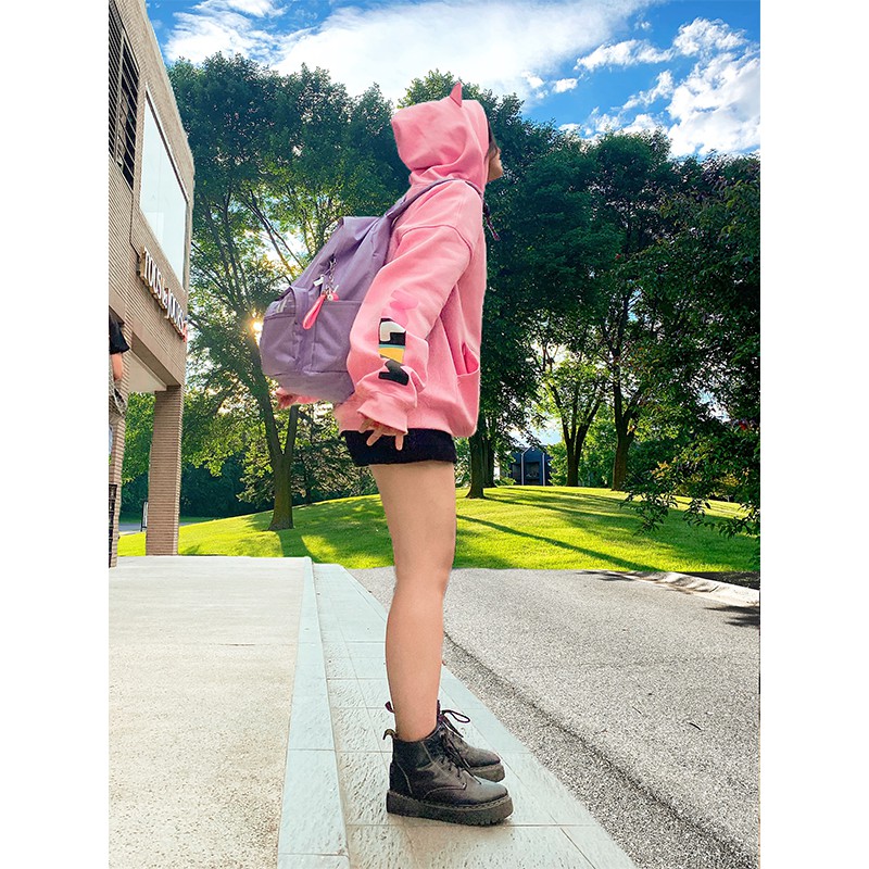 [TALK!] Áo Hoodie Tai Mèo Mihi Mlem unisex năng động dành cho fan Thỏ Bảy Màu và Én