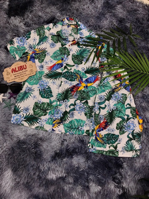 Quần bơi hoa quả đi biển chất cotton thô , lụa ( không vó áo ) | BigBuy360 - bigbuy360.vn