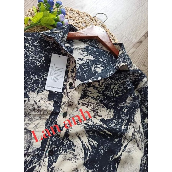 Áo sơ mi loang bigsize