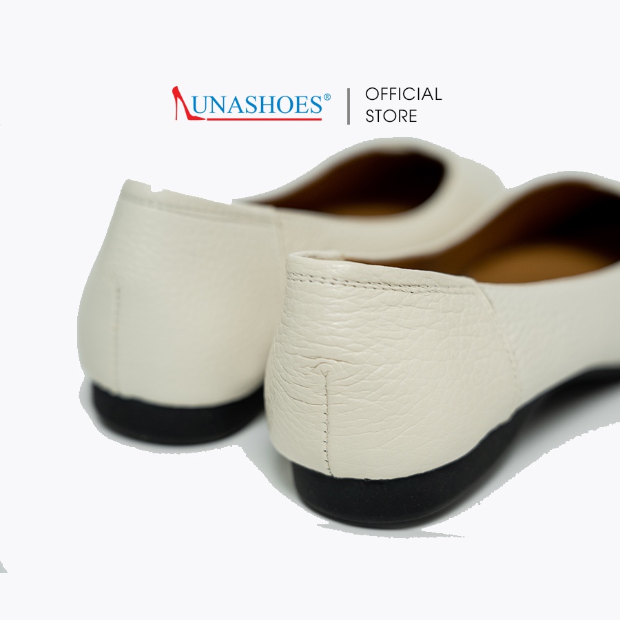 Giày bệt nữ mũi tròn da bò LUNASHOES 1103 giầy cho mẹ cao cấp dễ đi kiểu Hàn quốc nhiều màu bảo hành 1 đổi 1