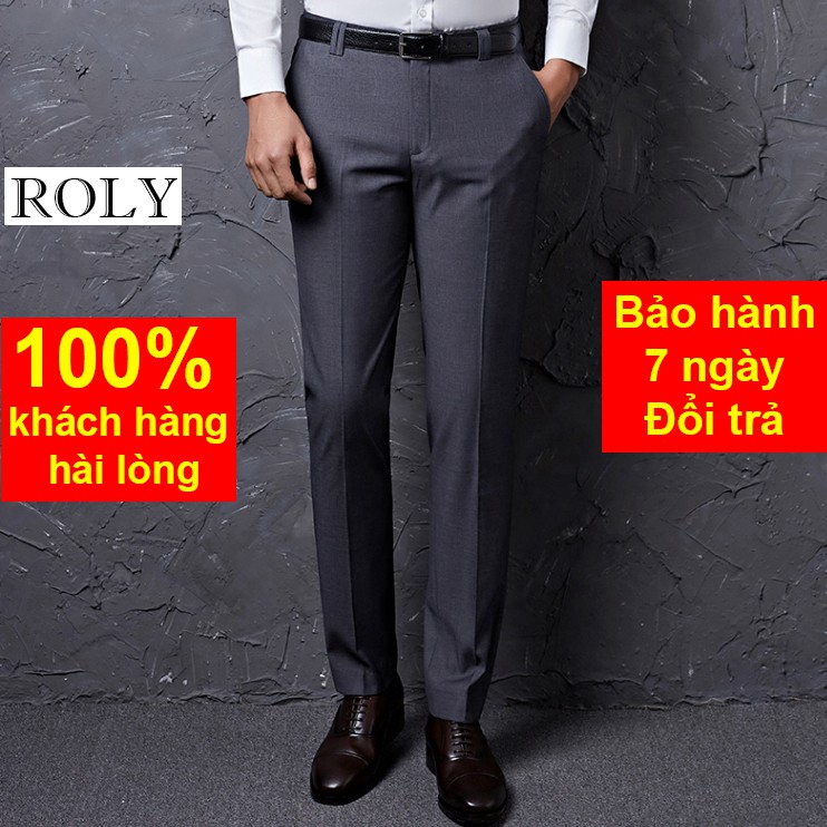 ROLY Quần Tây Nam Phiên Bản Luxury, Phiên Bản Quần Âu Nam Cao Cấp Dành Cho Dân Công Sở, Chất Vải Co Giản Thoải Mái | BigBuy360 - bigbuy360.vn