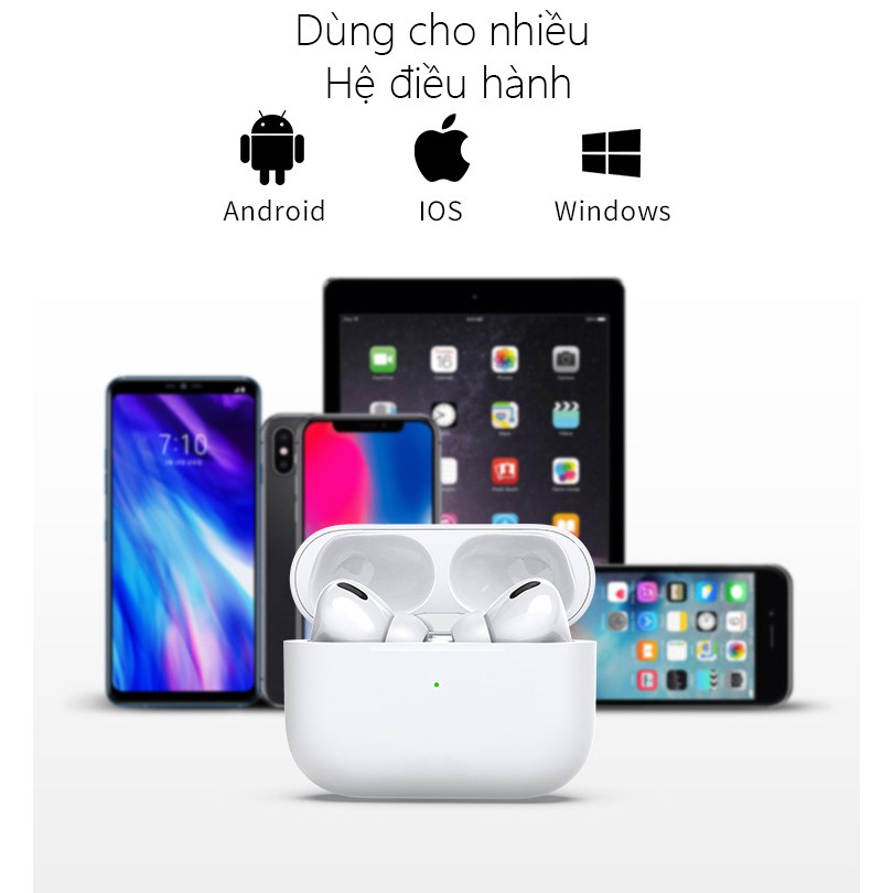 Tai Nghe TAI0PRO4W Airpod Pro 4 Blutooth 5.0 đổi tên, định vị, cảm biển siêu nhạy - nghe êm tai