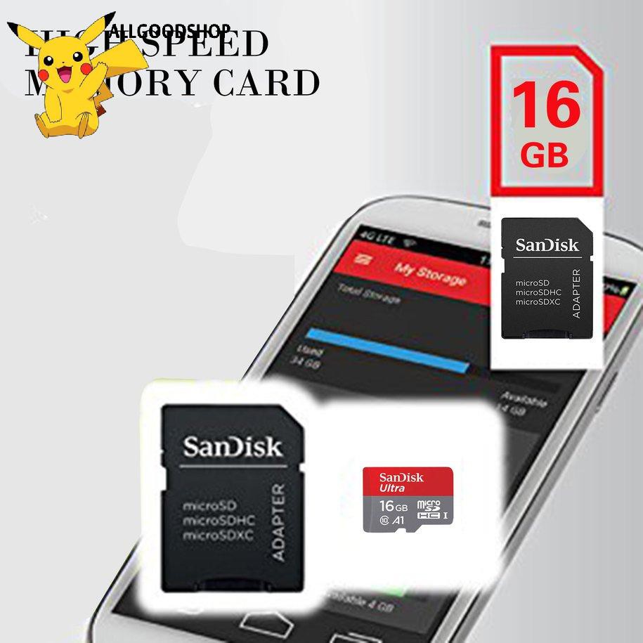 Thẻ Nhớ Sandisk 100mb / S Ultra A1 Class 10 Micro Sd 32g / 64gb / 128gb / 256gb / 512gb Micro Sd