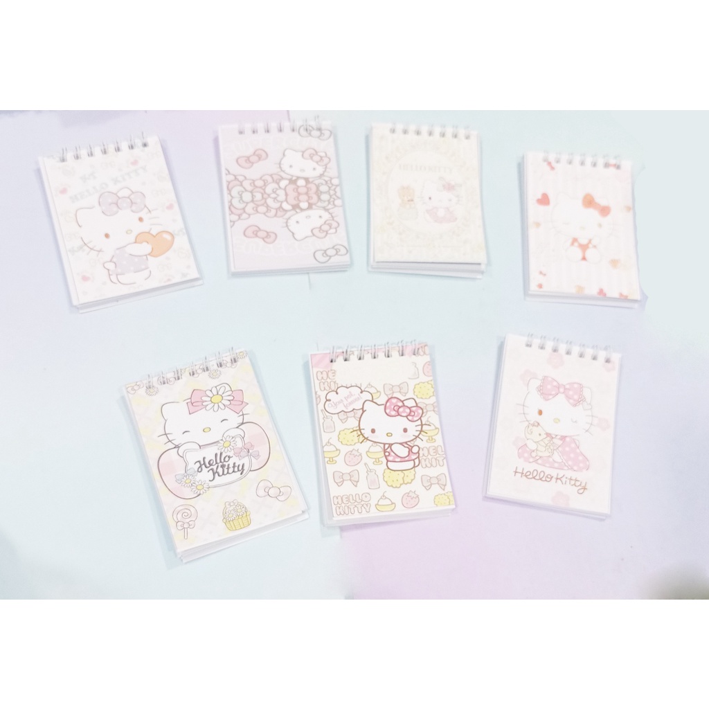 Sổ lò xo kitty mini LXD30 A7 100 trang tập kaws  note dễ thương