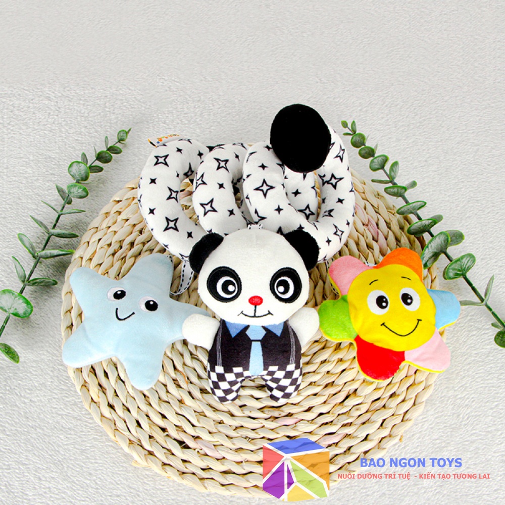 QUẤN CŨI XOẮN ỐC HÌNH ĐỘNG VẬT DỄ THƯƠNG NHIỀU MÀU SẮC KÍCH THÍCH THỊ GIÁC VÀ VẬN ĐỘNG TINH CHO BÉ-BAO NGON TOYSq