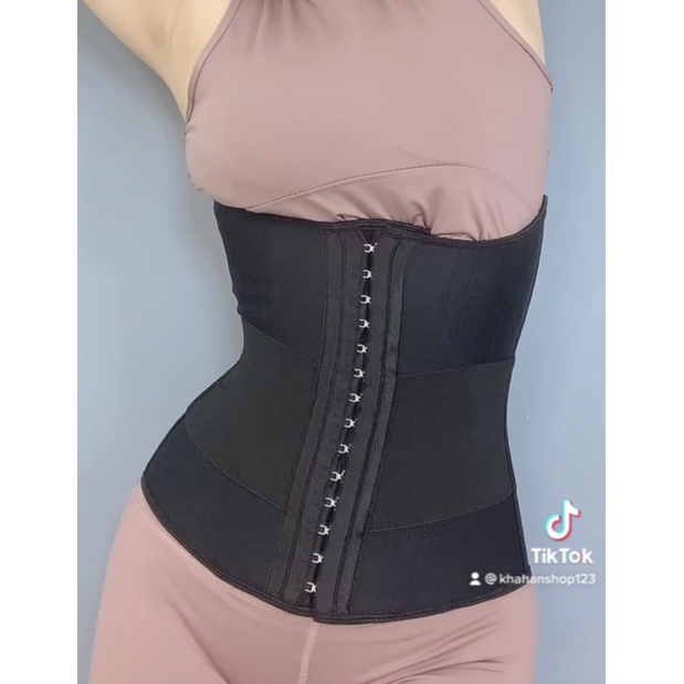 ( TẶNG THANH NỐI + LÓT LINER ) Đai nịt bụng vitalatex SIÊU SIẾT EO che mỡ lưng