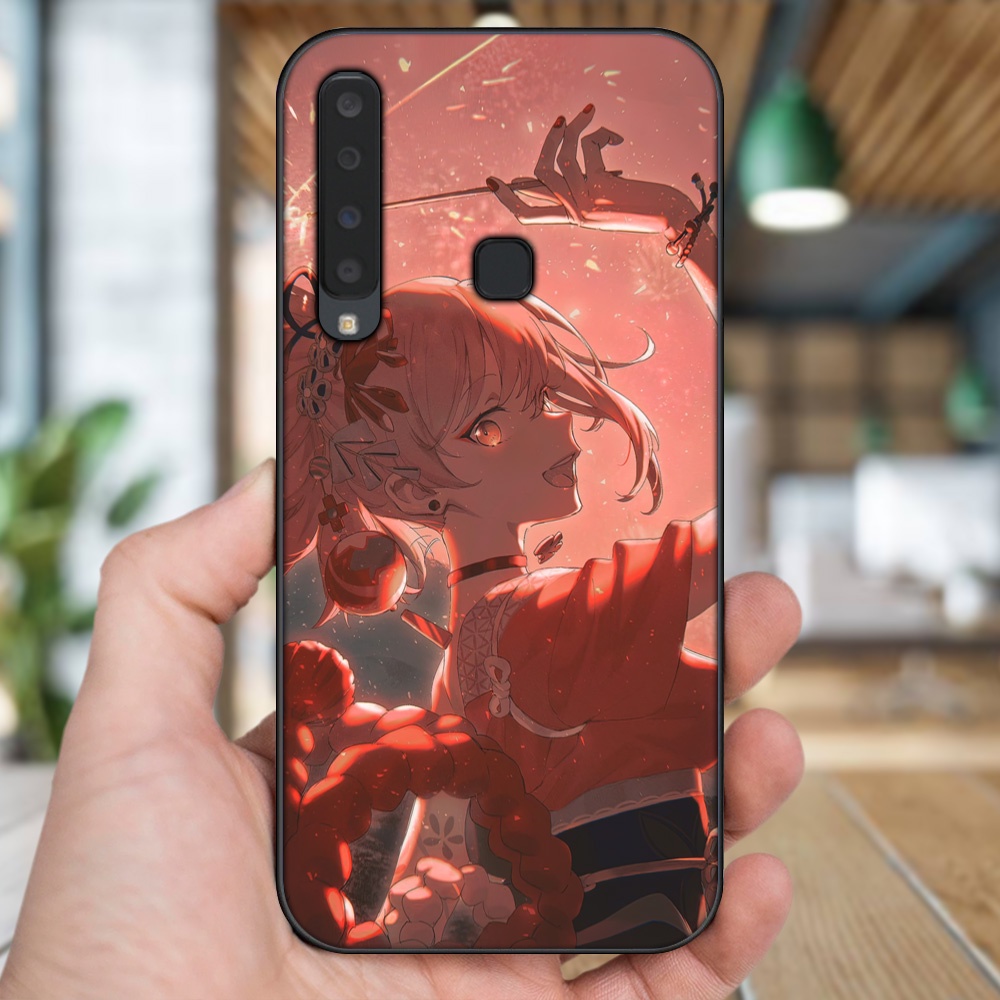 Ốp lưng Samsung A9 2018 viền đen in hình Yoimiya Genshin Impact