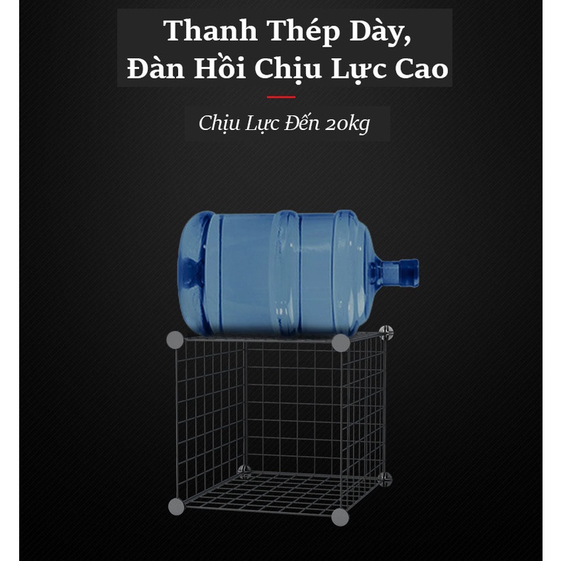 Kệ Ghép Lưới Sắt, Kệ Đựng Đồ Đa Năng, Tấm Lưới Lắp Ghép Tủ Quần Áo Giá Để Đồ Nhà Tắm Nhà Bếp