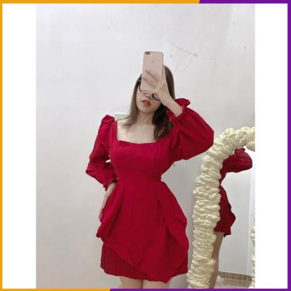 sale Đầm dập ly thiết kê-hàng cao cấp-dươi52kg-Carotshop [Vải Đẹp]