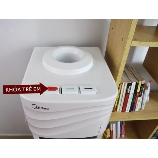 Cây nước nóng lạnh cao cấp Midea YL1631S-W - Ngăn chứa 20L - Hàng chính hãng