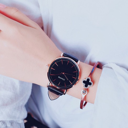 Đồng hồ thời trang nam nữ Ulzzang U023 dây da mềm, êm tay, mặt to cá tính | BigBuy360 - bigbuy360.vn