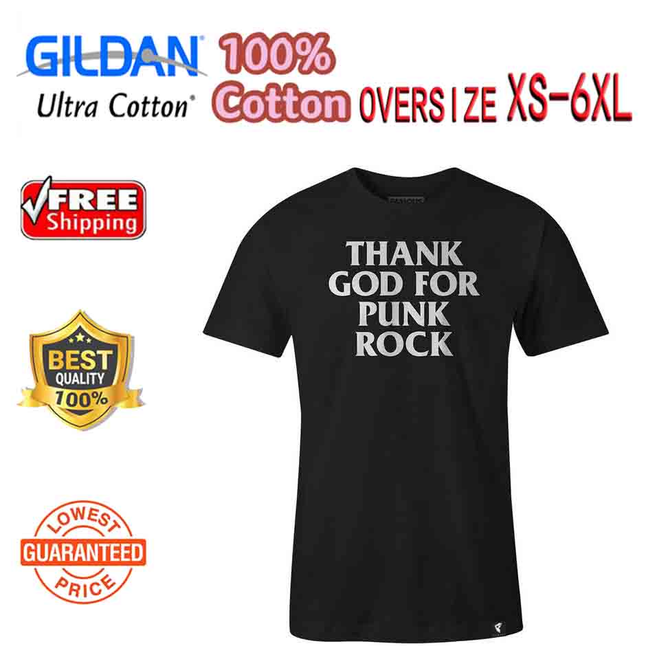 Áo thun thể thao màu đen thoáng khí có dây buộc in hình ngôi sao nổi tiếng và chữ Thank God phong cách punk cổ điển thích hợp làm quà tặng ngày của cha