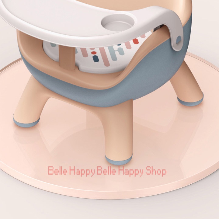 Ghế Ăn Dặm Tập Ăn Cho Bé Gấp Gọn Chân THấp Có Còi Kêu
