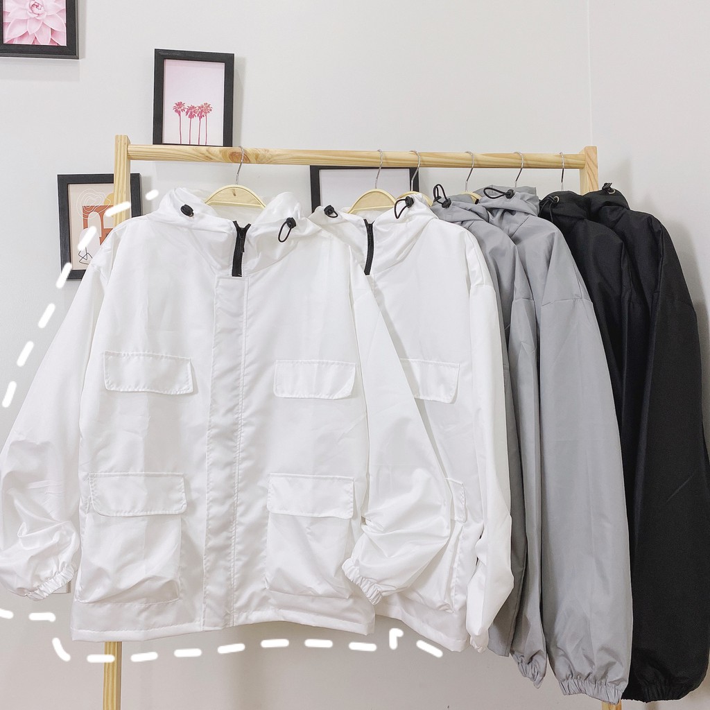 Áo Dù 4 túi nam nữ YAYSHOP chất dù 2 lớp form unisex kèm ảnh thật