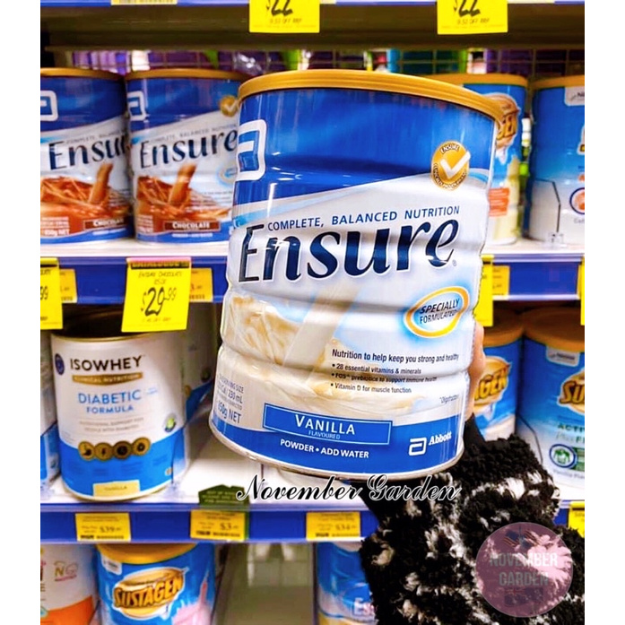  Sữa Ensure Úc 850g vanilla