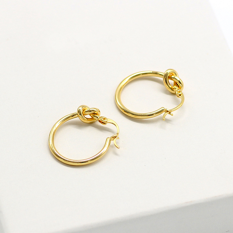 Khuyên tai tròn nhỏ VNOX bằng thép không gỉ cho nữ