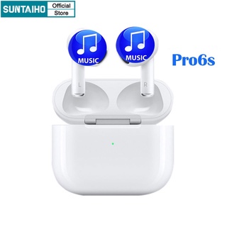 Tai nghe không dây SUNTAIHO CEFE-29 TWS Pro 6s V5.1 màu trắng tiện dụng