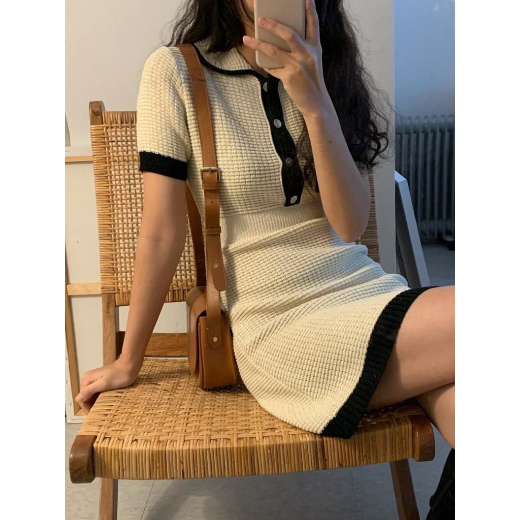 Áo Thun Dệt Kim Mỏng Tay Ngắn Màu Sắc Tươi Sáng Thời Trang 60672