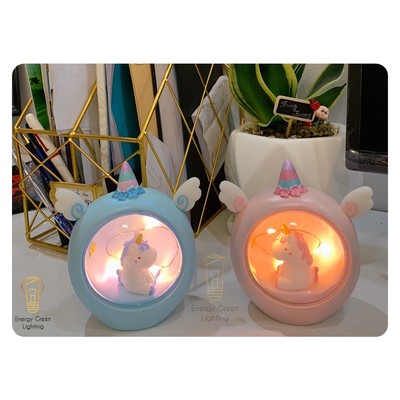 Đèn ngủ kỳ lân dễ thương Energy Green Lighting W1044 - quà tặng ý nghĩa - trang trí căn phòng vintage