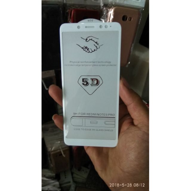 Kính cường lực full màn 5D Xiaomi Redmi note 5 pro