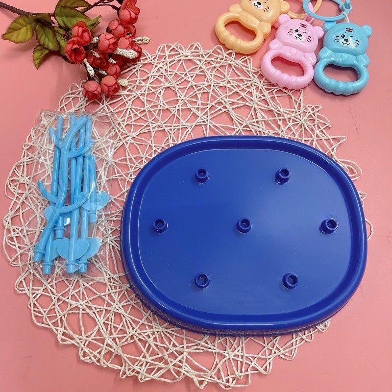 Giá úp bình sữa núm ti, khay úp bình sữa không nắp