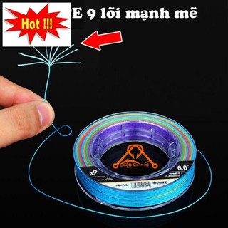 Dây dù câu cá siêu bền pe x9 mạnh mẽ - caucaedu