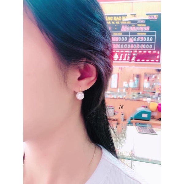 bông tai nữ mạ vàng trai kiểu móc nhỏ nhắn xinh xắn