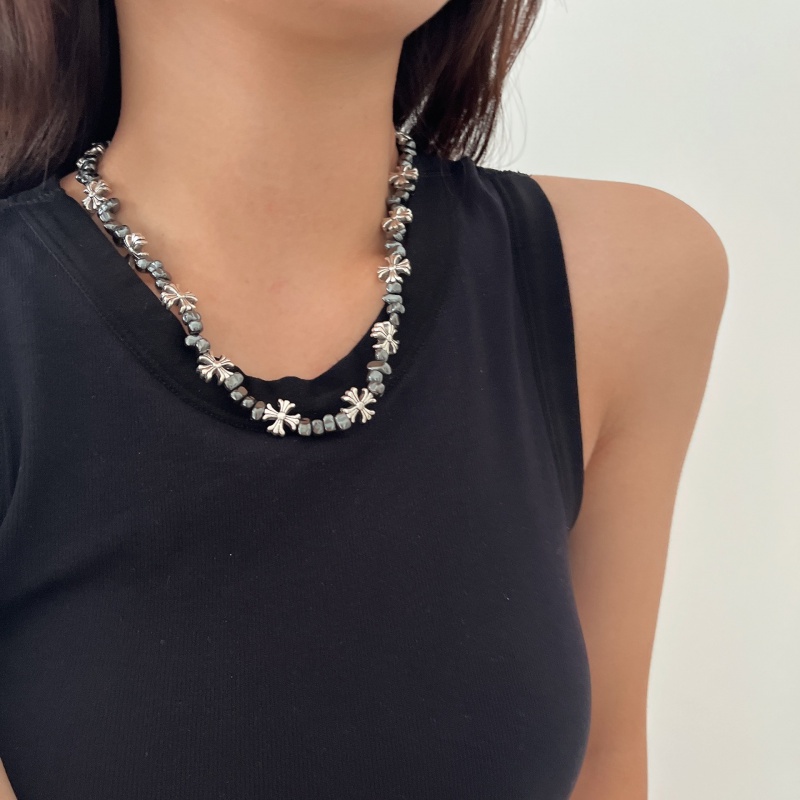 Vòng cổ Hip Hop Y2K Hình Thánh Giá