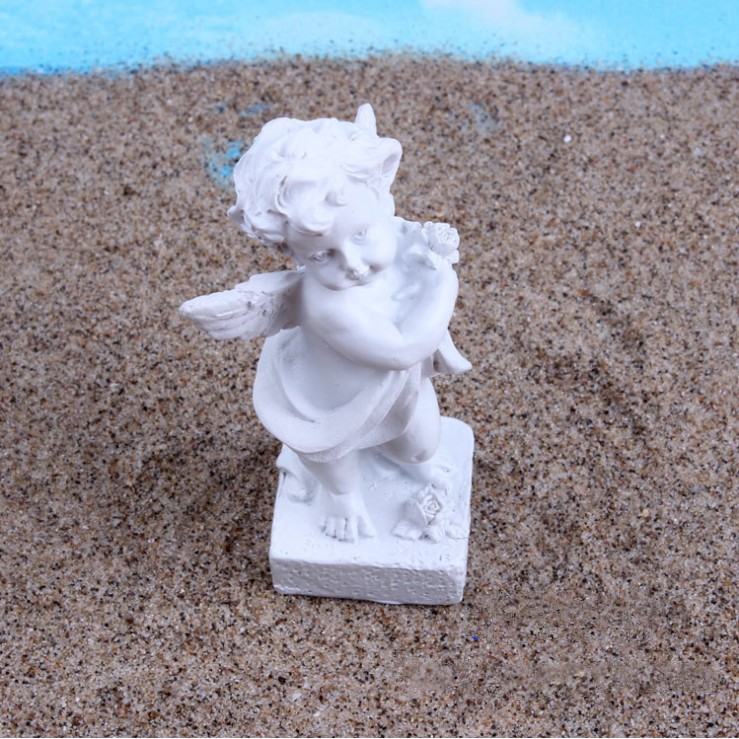 Mô hình tượng tiểu thiên sứ trắng chưa tô màu cho các bạn trang trí tiểu cảnh, terrarium, DIY