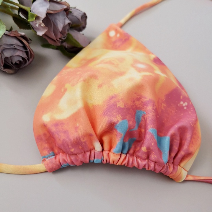 Set 3 món Đồ Bơi Bikini kèm khăn choàng 2 mảnh Màu Loang Mẫu Mới 2022 Âu Mỹ sexy kiểu Hàn quốc nữ đẹp 21905  DK2T501