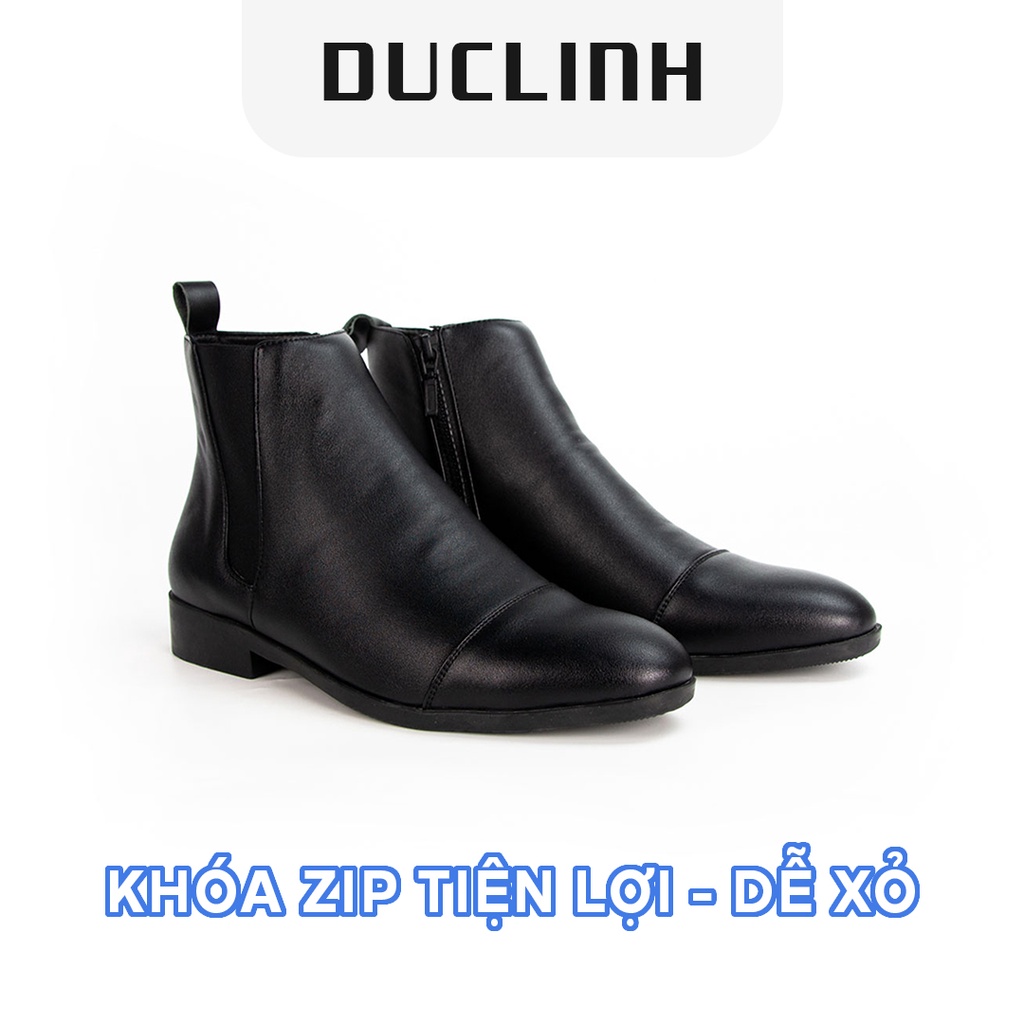 Giày Chelsea Zip Boots Nhám Độc Quyền Đức Linh Dễ Phối Đồ Giày Da Thời Trang Xu Hướng Đức Linh GDA042