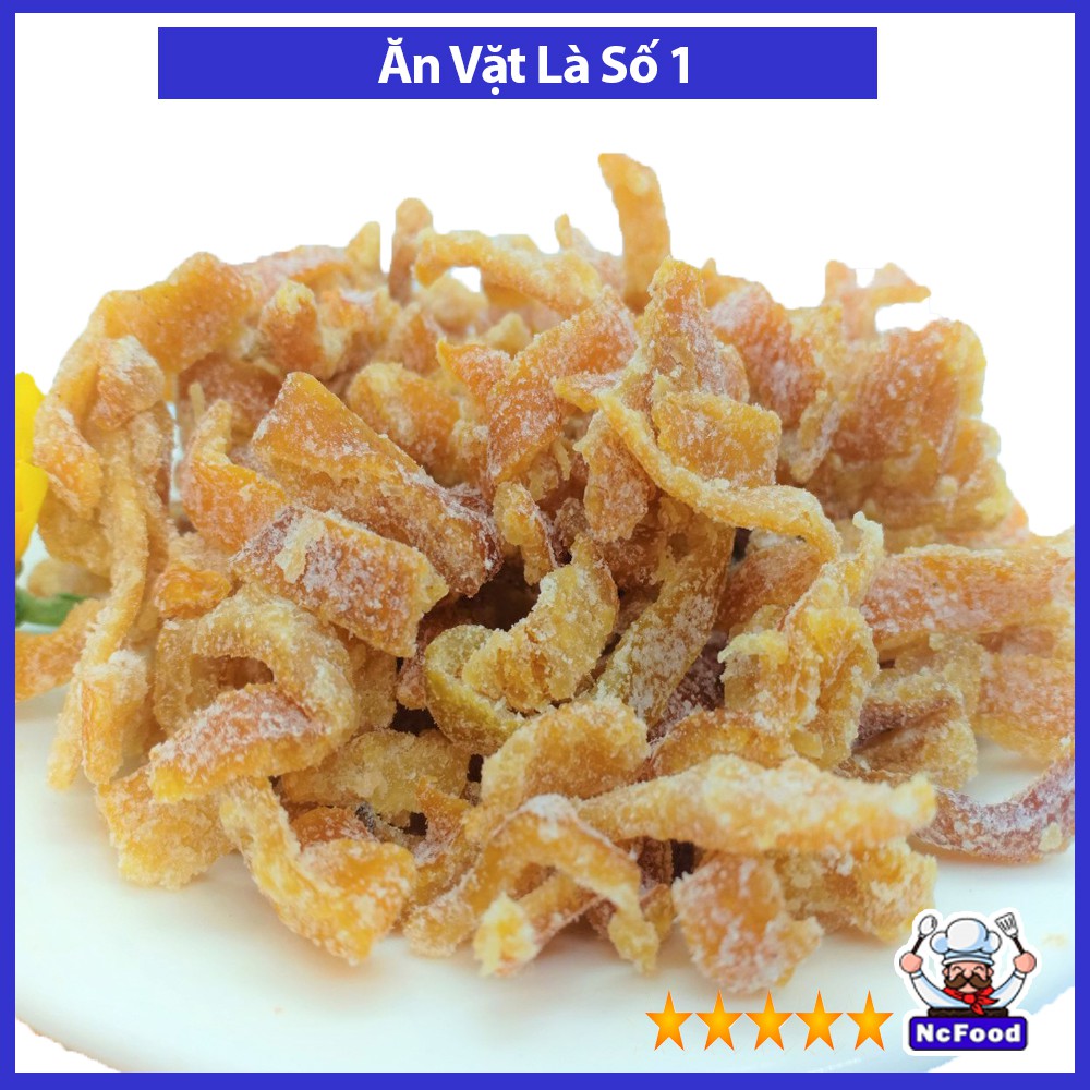 [Mã 155FMCGSALE giảm 7% đơn 500K] Trần Bì vỏ quýt sấy đường 500g NCFOOD