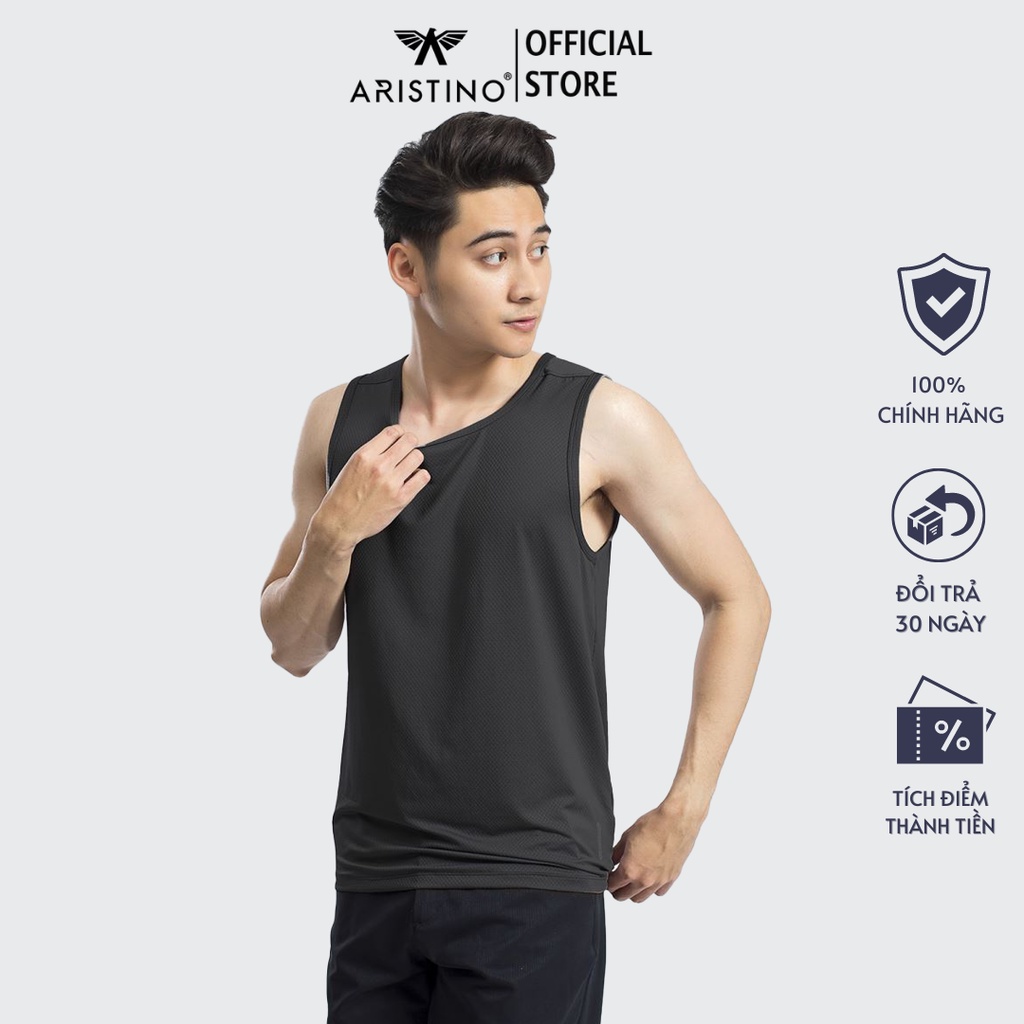 Áo tank top ARISTINO bề mặt vải trượt dễ chịu, hạn chế hiện tượng dính hoặc đọng ẩm - ATT015S8