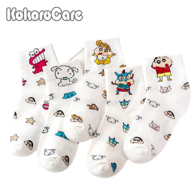 Đôi tất KokoroCare XX-01 họa tiết hoạt hình Crayon Shin-Chan một kích thước cho trẻ từ 7 tuổi trở lên