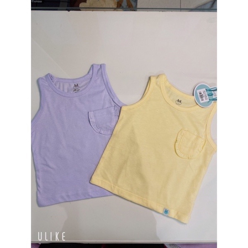 [CHÍNH HÃNG] Set 2 áo ba lỗ Bé trai/ gái trẻ em Little Love(9m-4y)