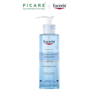 Sữa rửa mặt dạng gel dành cho da nhạy cảm Eucerin DermatoCLEAN Hyaluron Cleansing Gel - 63993